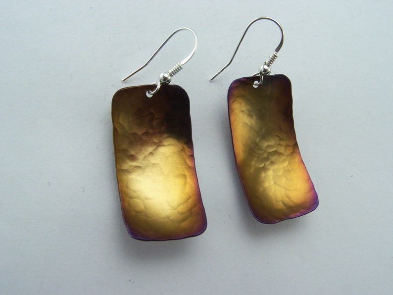 earrings made of titanium and silver image 1