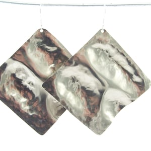 titanium earrings &quot;square&quot;