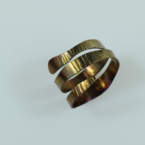 titanium wrap ring &quot;gold spring&quot;