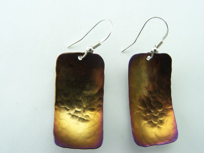 earrings made of titanium and silver image 2