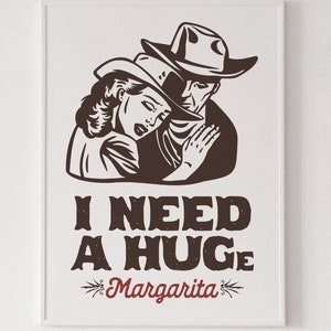Póster de pareja occidental con abrazo de vaquero romántico para decoración de dormitorio, DESCARGA INSTANTÁNEA, regalo de arte romántico de dormitorio de vaquero occidental para ella