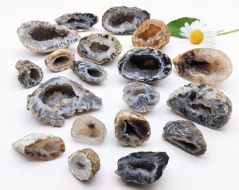 Achat Geoden/Drusen mit Kristallen