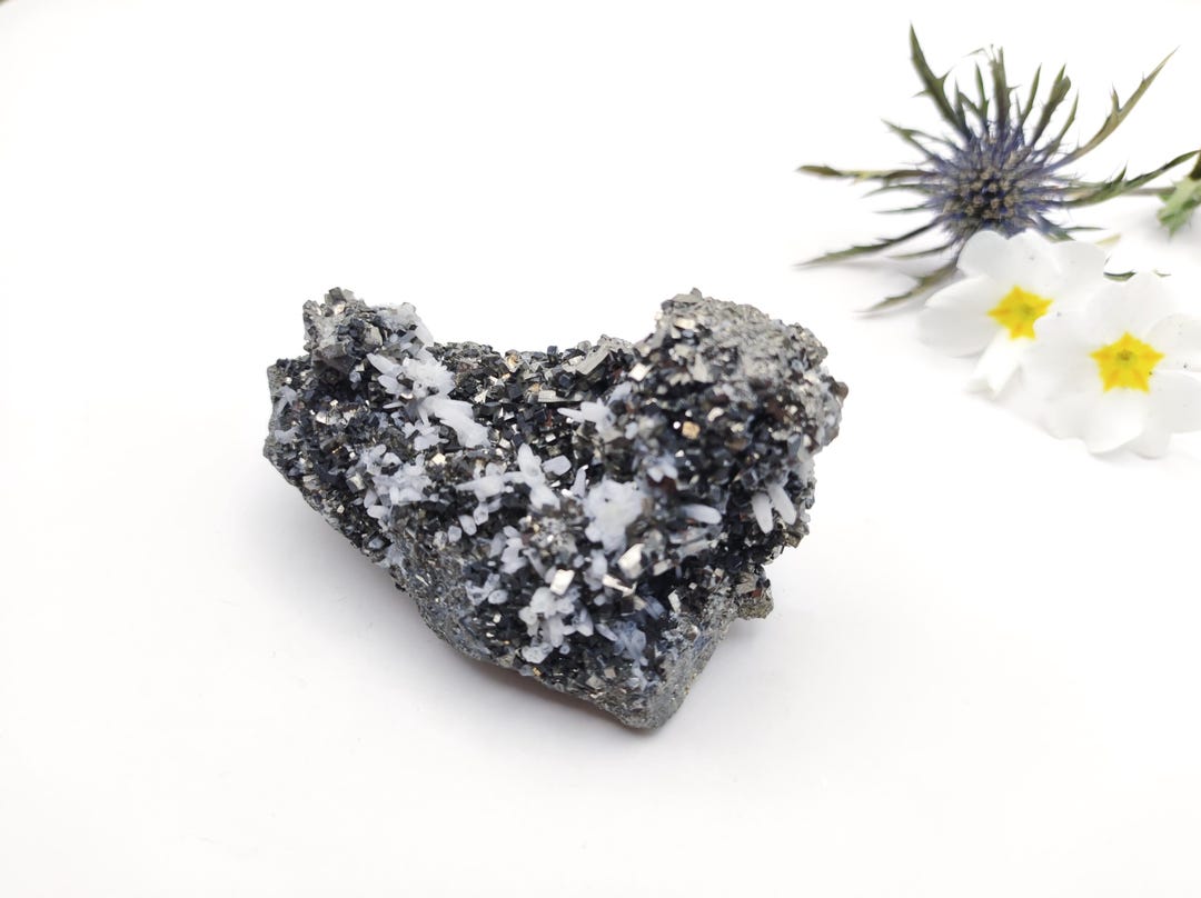 Galina Roc Rock Crystal, Galena, Pyrite Crystal Specimen, Natural - Etsy