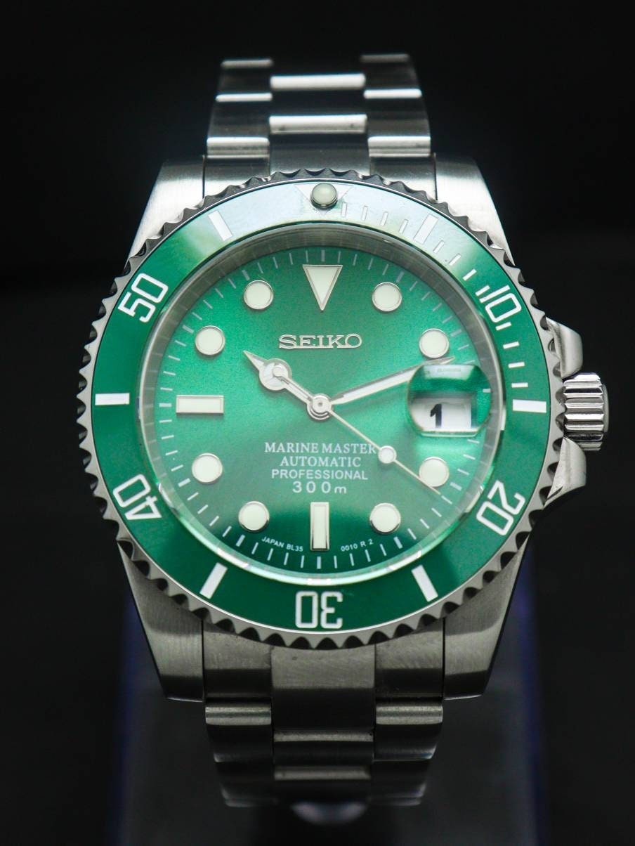 Seiko Hulk Submariner NH Hacking Movement CUSTOM MOD Etsy