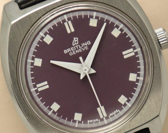 Montre vintage Breitling Genève 17 rubis à remontage manuel et mouvement suisse.