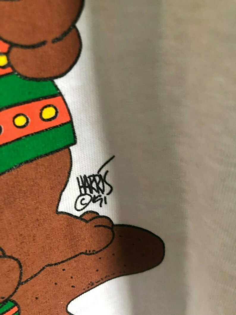 Hugger sleep shirt Vtg 90\u2019s Christmas bears penquin Share the Warmth One Size