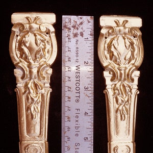 Two metal ormolu pediments, corners #3.Furniture mounts,decoration