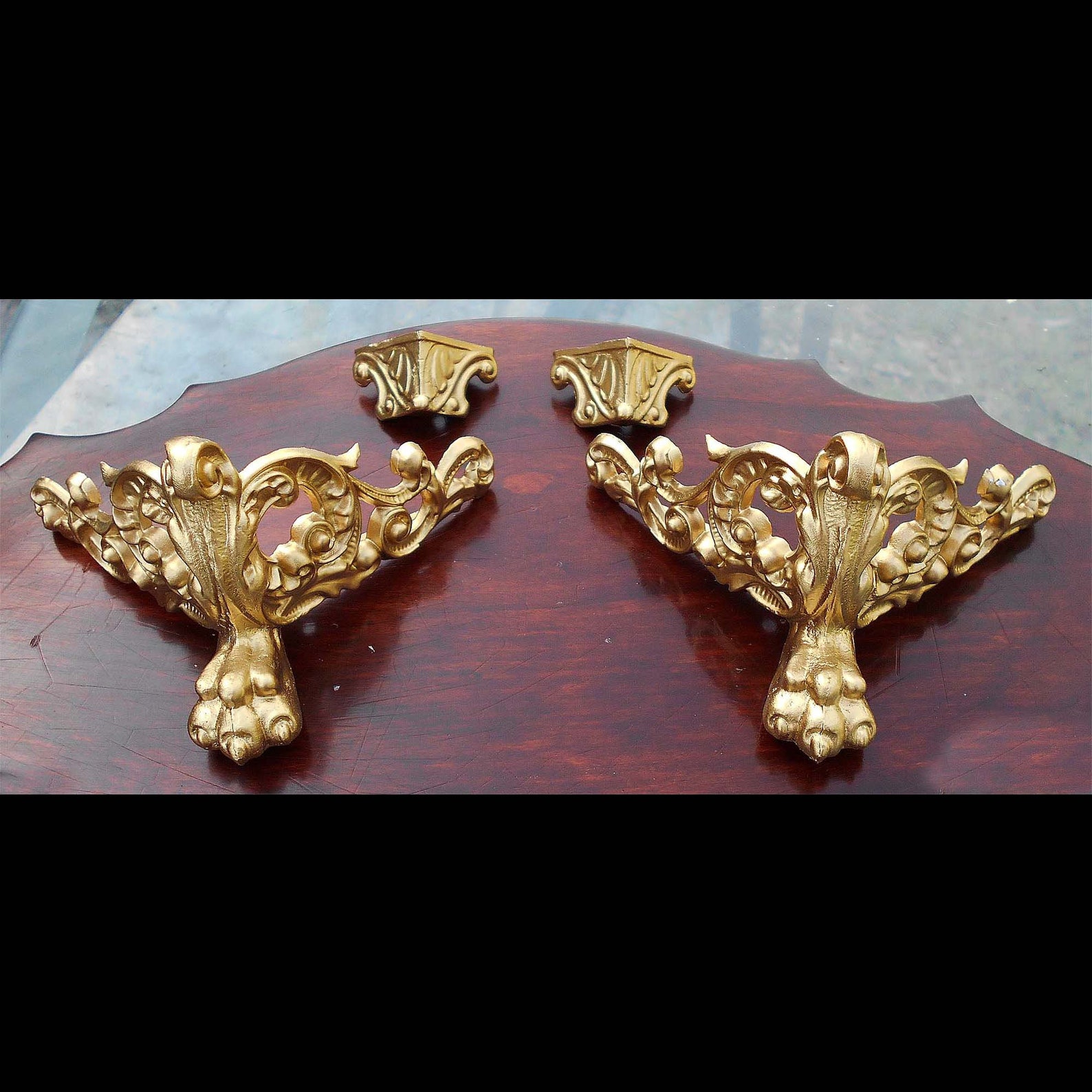 Seth Thomas Mantle/mantel Clock Feet 1. Set of 4. Metal Furniture