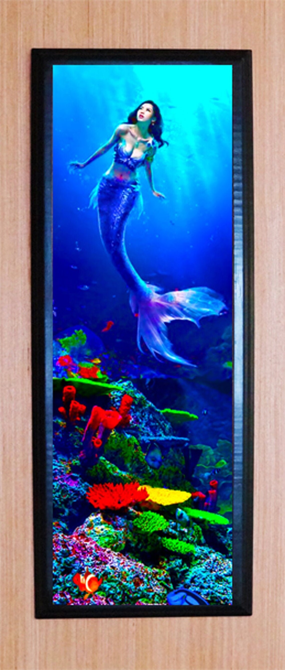 Ceramic Art Tile Framed. Mermaid1 Etsy