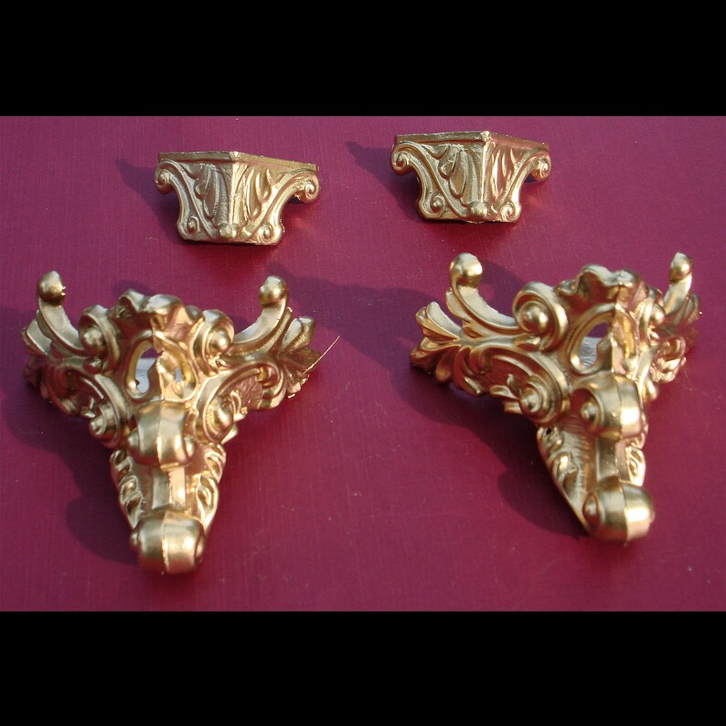 Set of 4 Gilbert Mantle Clock Feet 3. Clock Parts.metal Etsy