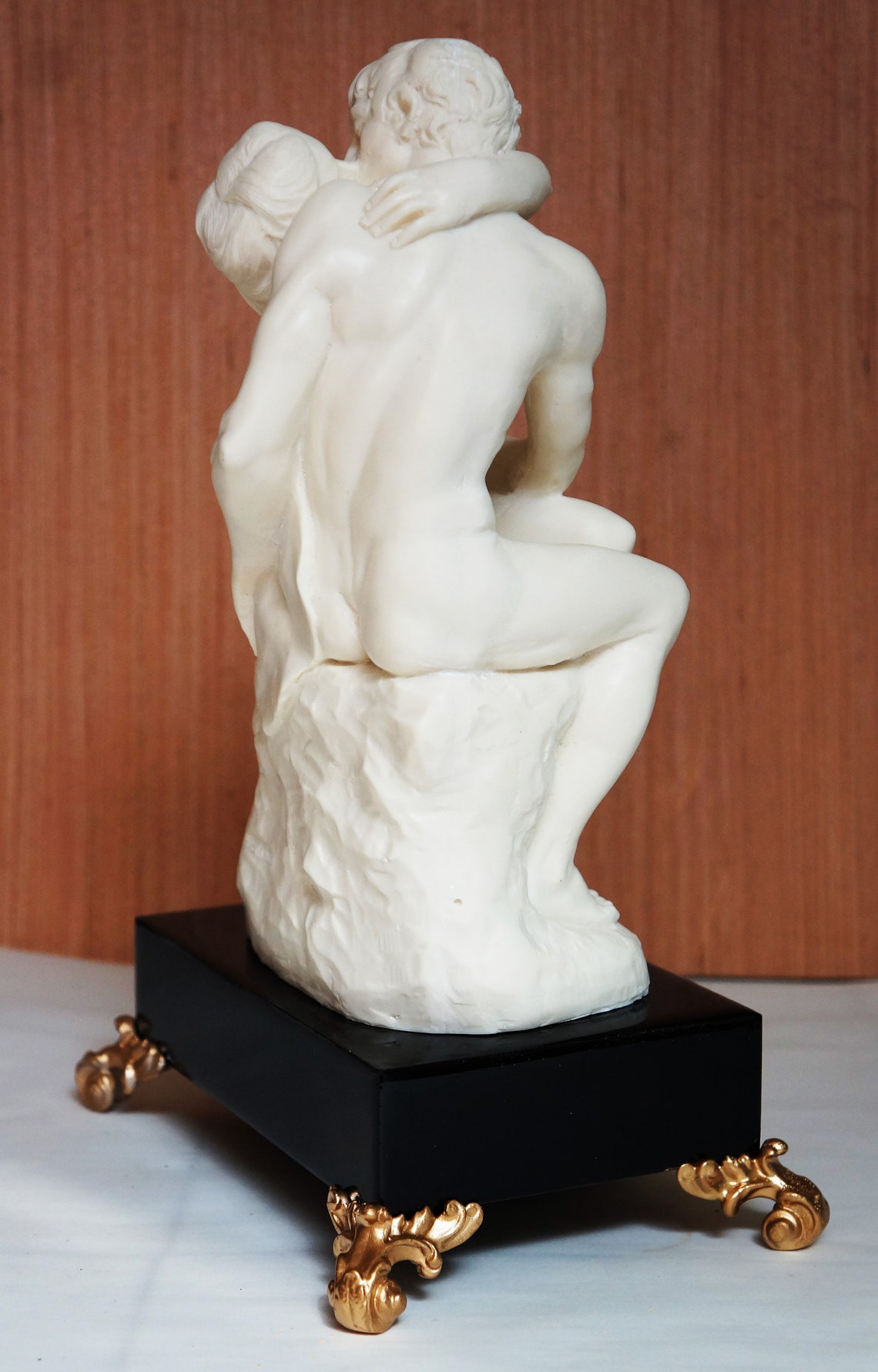 The Kiss is the Famous Sculpture of Rodin. Large Reproduction by A