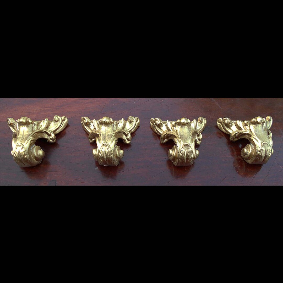 Metal Mantel Clock Feet 2. Set of 4. Clock Parts.metal Furniture