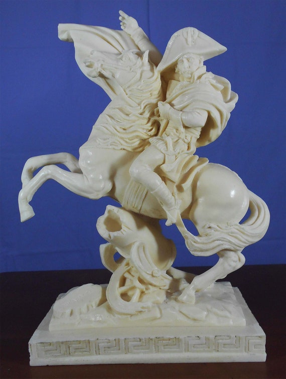 Napoleon Crossing The Alps Signed By Santini Italy Etsy