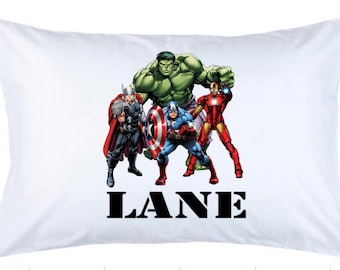 Superhero Pillowcase Etsy