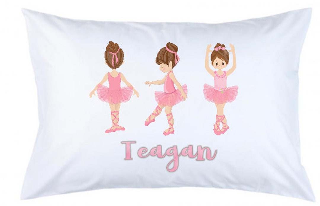 Personalized Ballerina Pillowcase Dance Pillowcase Ballerina Etsy
