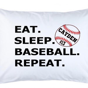 Boys custom baseball hockey football soccer gaming  pillowcase personalized pillowcase  kids pillowcase boys sports pillowcase