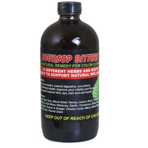 AIH Soursop Living African Bitters 100% Pure Natural Organic Herbal Detox 16 oz