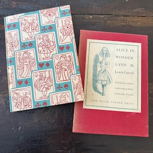 Vintage Alice in Wonderland by Lewis Carroll – Peter Pauper Press – Illustrated – With Original Slipcover