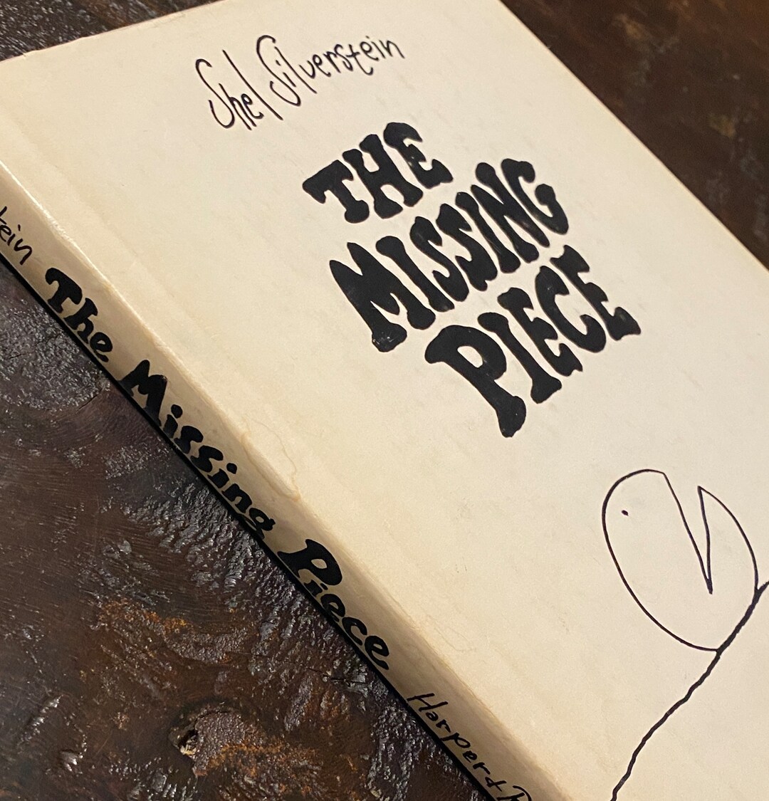 Vintage Shel Silverstein the Missing Piece Book, Hardcover, Dust Jacket