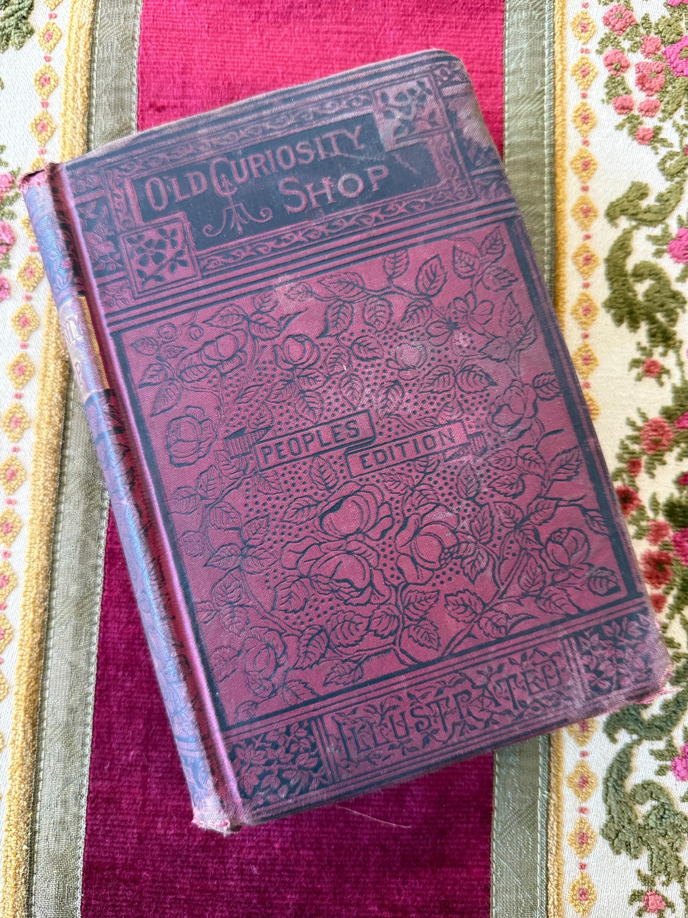 Antique 1800s The Old Curiosity Shop by Charles Dickens – People’s Edition – Illustrated – American News Company- damaged