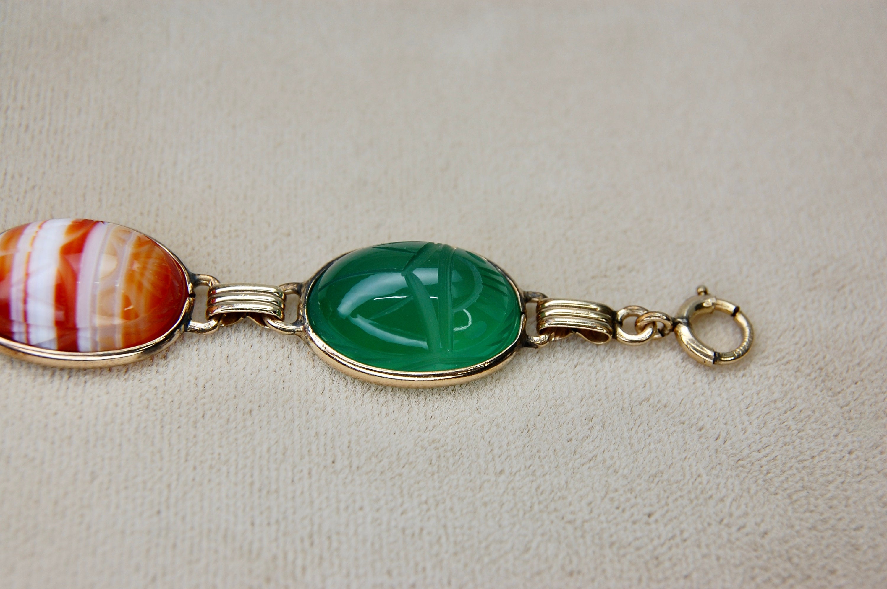 ヴィンテージ ブレスレット レッド 宝石 キラキラ 60s 70s Vintage Red Stone Bracelet - Etsy