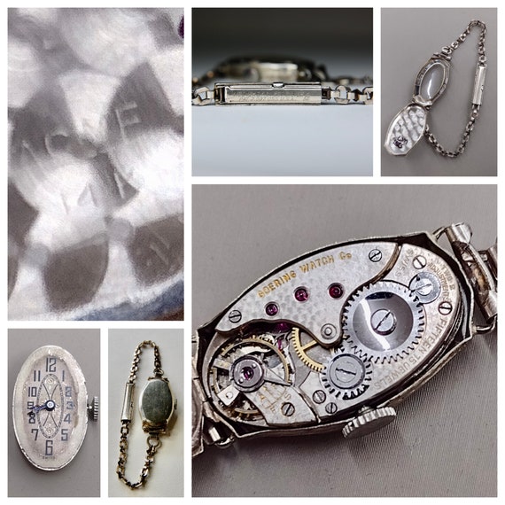 14K Art Deco Sapphire and Diamond Watch, White Gold Case, 800 Sterling Silver Band, Swiss, Goering, 15 Jewels, Working, 7, C 1920s, 14.20g - Etsy 14K Art Deco Sapphire and Diamond Watch, White Gold Case, 800 Sterling Silver Band, Swiss, Goering, 15 Jewels, Working, 7, C 1920s, 14.20g - Etsy