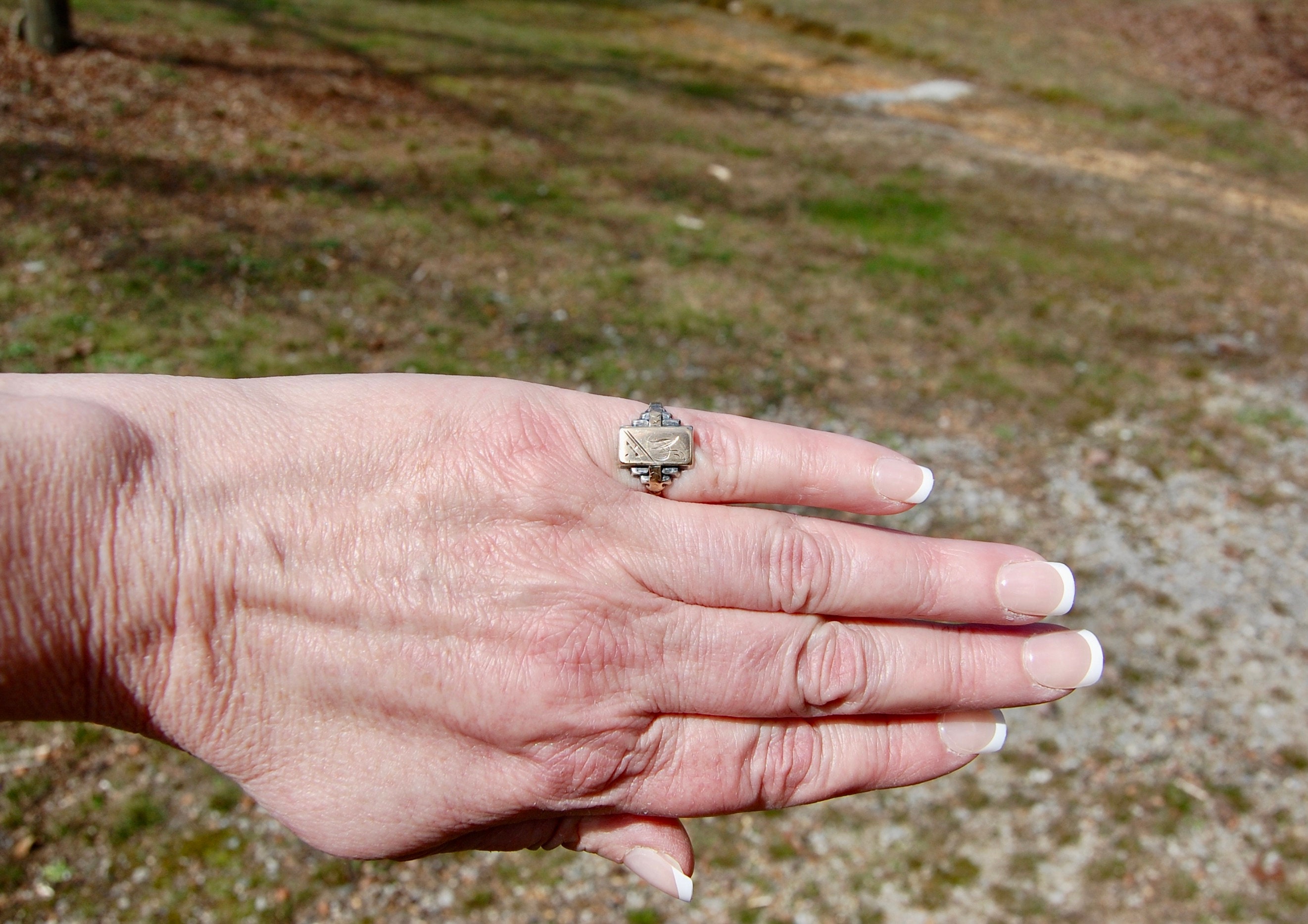 Antico Anello Da Uomo Con Scomparto Segreto - Sigillo Art