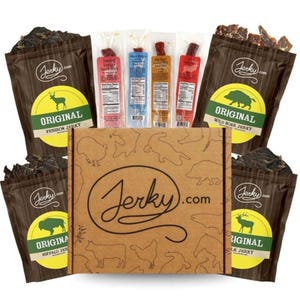 8 pc. Exotic Jerky Gift Box - Wild Game Jerky Venison, Elk, Buffalo | Valentine's Day Gifts for Men | Valentines for Him | Gifts for Him