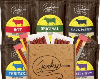 21 pc. Beef Jerky Gift Box - Variety Pack with Snack Sticks & Cheese | Father’s Day Gift