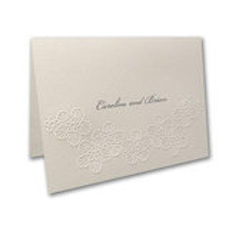 Elegant Floral Shimmer Laser Cut Wedding Invitation