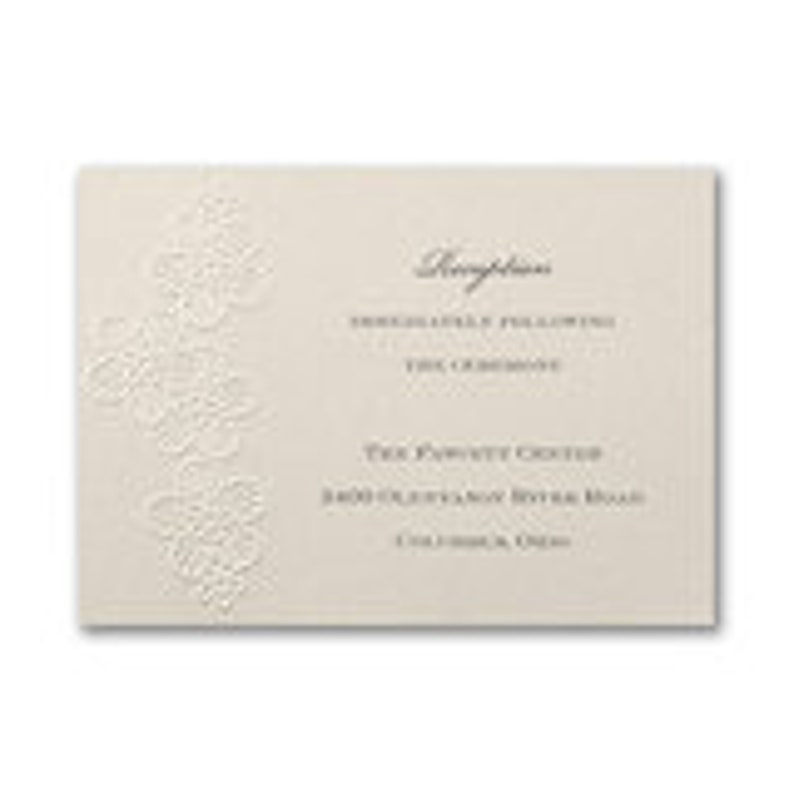 Elegant Floral Shimmer Laser Cut Wedding Invitation