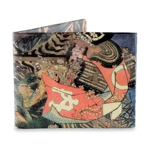 warrior wallet, Japanese Gift, Thin Mens Wallet, Vegan Wallet, Japanese wallet, tyvek wallet, mighty wallet