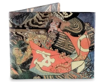 Hiroshige Warrior Wallet: Japanese Art, Vegan Tyvek Mighty Wallet