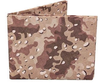 Desert Camo Mighty Wallet – Camouflage Wallet, Military Style Tyvek Wallet, Lightweight Minimalist Wallet for Outdoor & Tactical Gifts