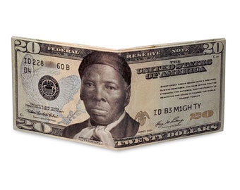 Harriet Tubman 20 Dollar Bill Wallet - Black History Gift