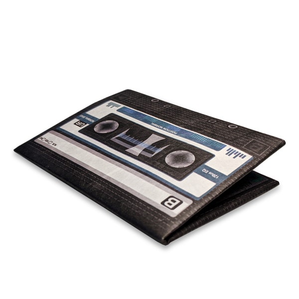 micro Tyvek Wallet: Cassette Tape Design Ultra-Thin Mighty Wallet
