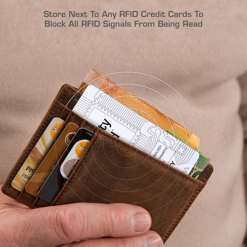 RFID Blocking Card Mighty Card 1 unit RFID protection RFID Wallet security Card Blocker rfid blocking rfid blocking sleeve rfid image 8