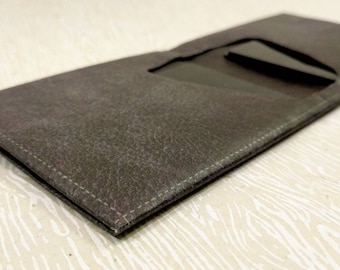 Black Tyvek Mighty Wallet, Ultra Thin Vegan Front Pocket Wallet