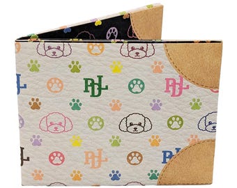 Poodle Mighty Wallet – Cute Poodle Gift, Dog Lover Wallet, Paw Print Tyvek Wallet for Dog Moms, Dog Dads & Pet Lovers