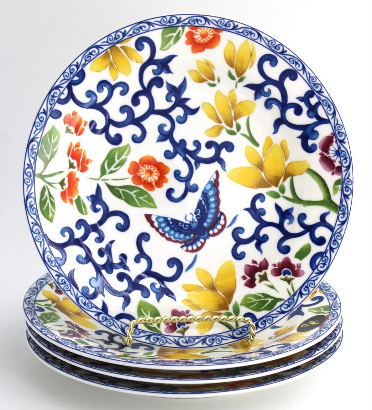 Ralph Lauren Mandarin Blue Plates - Etsy