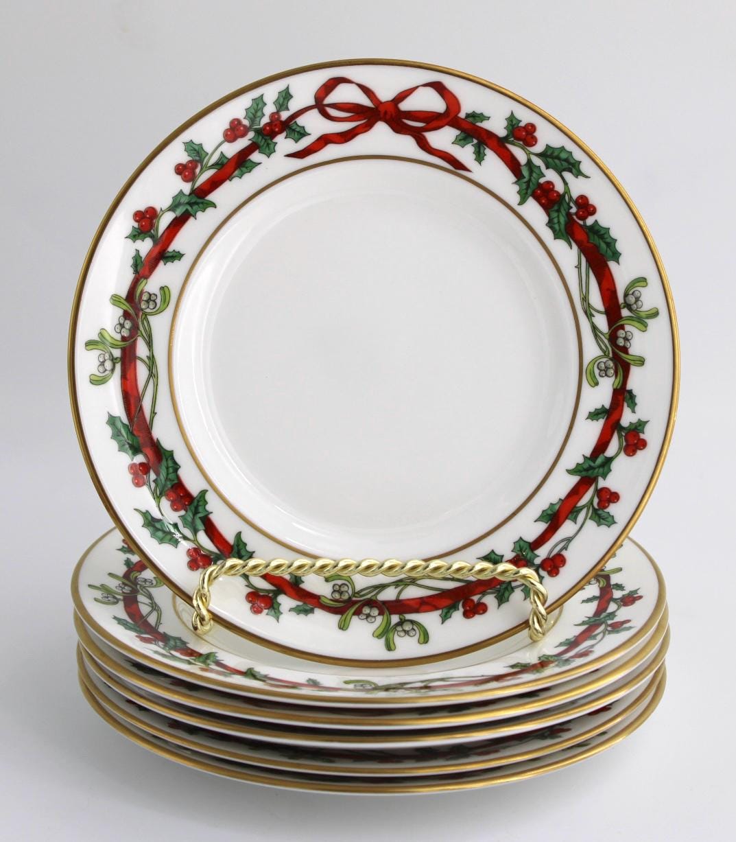 Holly Ribbons by Royal Worcester - Etsy