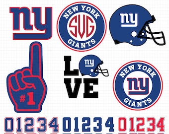 New York Giants SVG File, American Football, Football Svg files, Cricut, Silhouette Cut File, Vector Cut File, Logo, Instant Download
