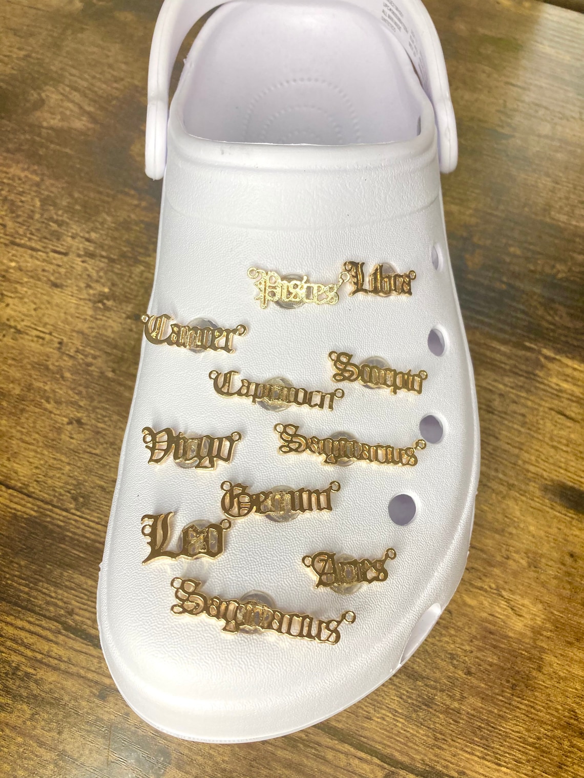 gold croc charms