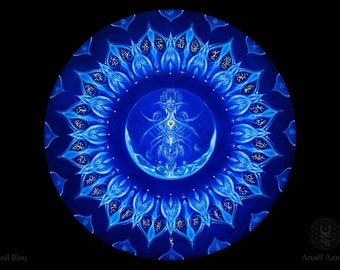 Print in A4 format of the paint "Blue Sun" 300gr