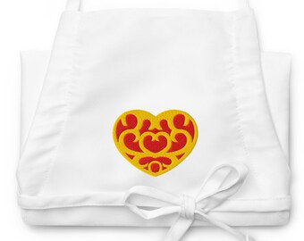 Links Heart - Embroidered Apron