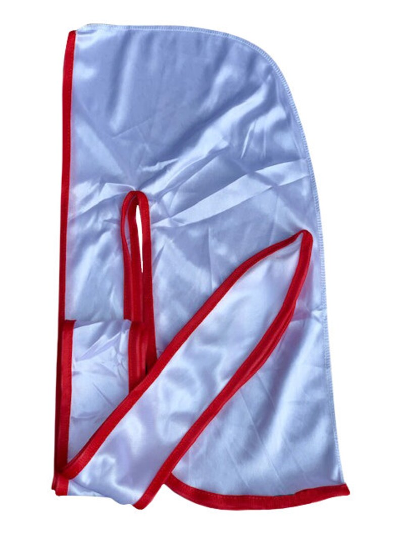 Silky/Satin Durags 360 Waves Color Options White/Red