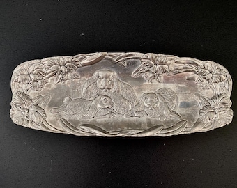 Vintage Arthur Court Easter Bunny Platter: 1994 Aluminum Serving Tray