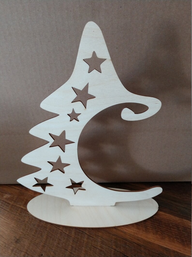 Laser engraved christmas tree ornament holder etsy