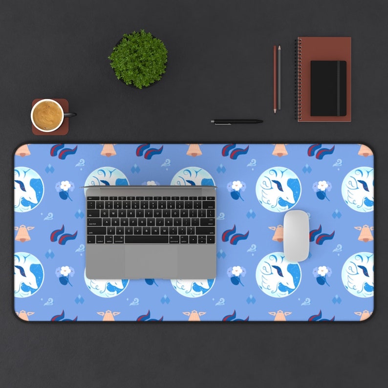 Ganyu Genshin Impact // Desk Mat // Gamer Gift// unofficial Etsy