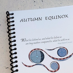 Autumn Equinox 4&quot;x6&quot;, 12 Week,  36 Page Reflective Labyrinth Journal